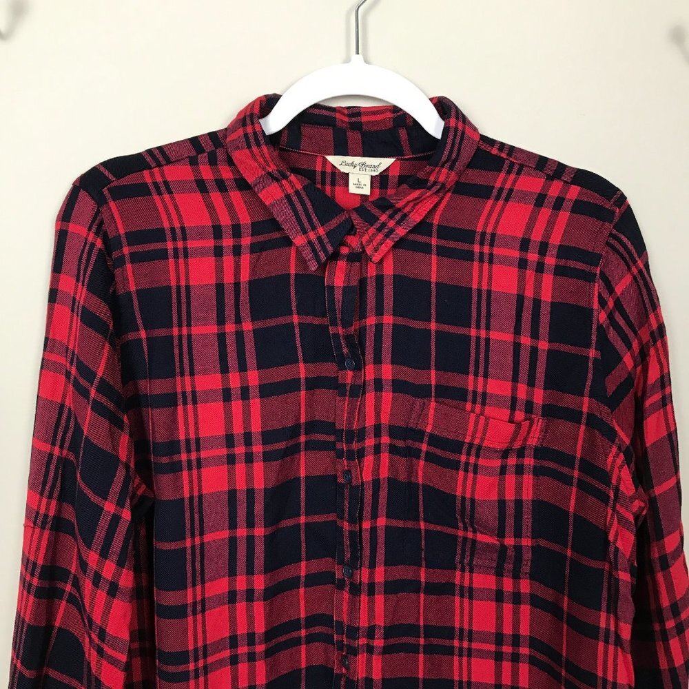 LUCKY BRAND Flannel Sz L